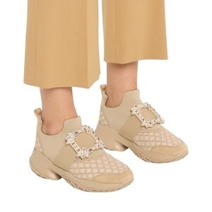 Roger Vivier Viv Run Strass Buckle Chunky Sneakers size 39